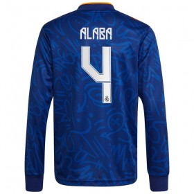 Fußballtrikots Real Madrid David Alaba 4 2021-2022 Langarm Auswärts-trikot kaufen